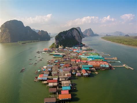 panyi island|floating city in thailand.